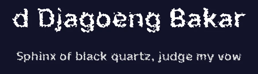 d Djagoeng Bakar by wepfont.com — Decorative Font — thumbnail 2