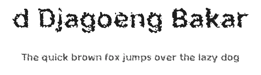 d Djagoeng Bakar by wepfont.com — Decorative Font