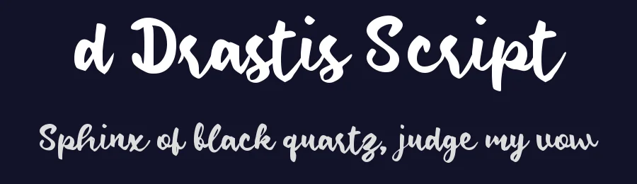 d Drastis Script by wepfont.com — Script Handwritten Font — thumbnail 2