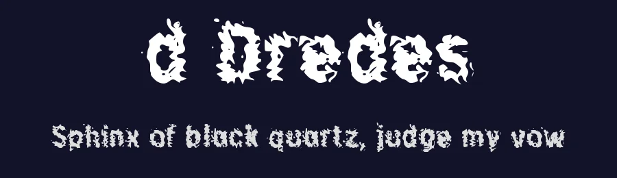 d Dredes by wepfont.com — Decorative Font — thumbnail 2