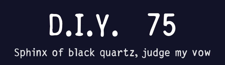 D.I.Y. 75 by Tension Type — Decorative Font — thumbnail 2
