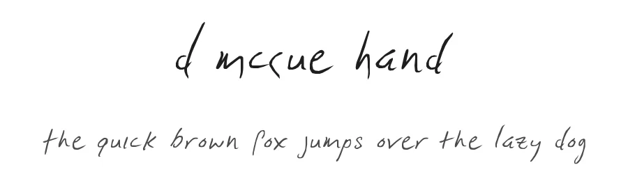 D McCue Hand