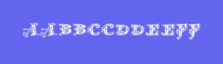D Old Modern by Douglas Vitkauskas — Decorative Font — thumbnail 3