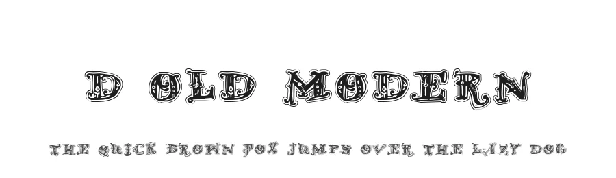 D Old Modern by Douglas Vitkauskas — Decorative Font