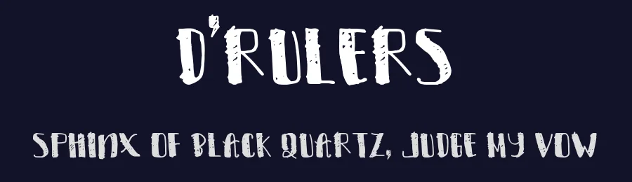 D'Rulers by Rusd — Decorative Font — thumbnail 2