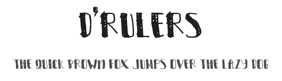 D'Rulers by Rusd — Decorative Font