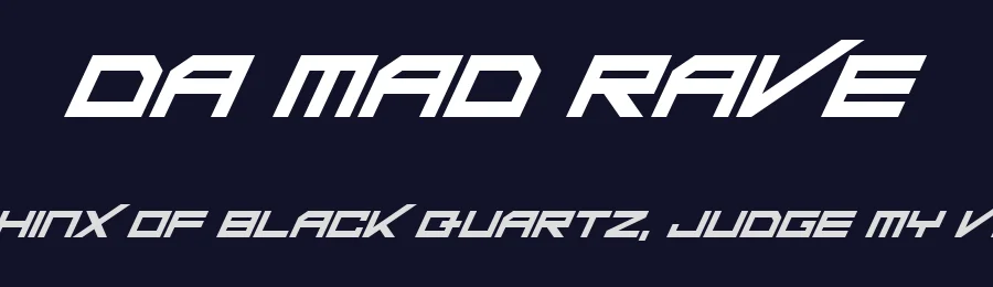 Da Mad Rave by Hawtpixel — Display Font — thumbnail 2
