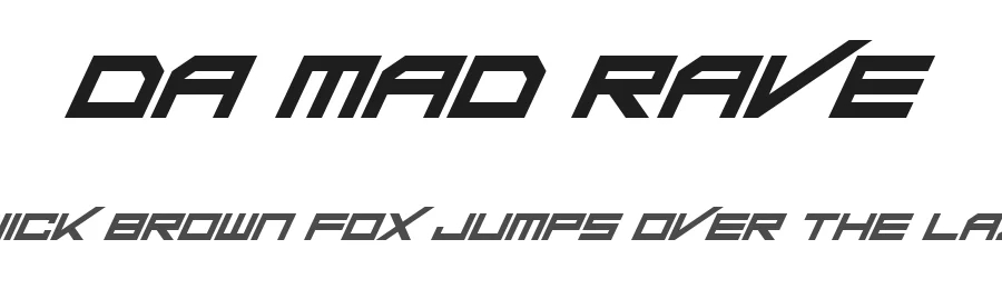 Da Mad Rave by Hawtpixel — Display Font