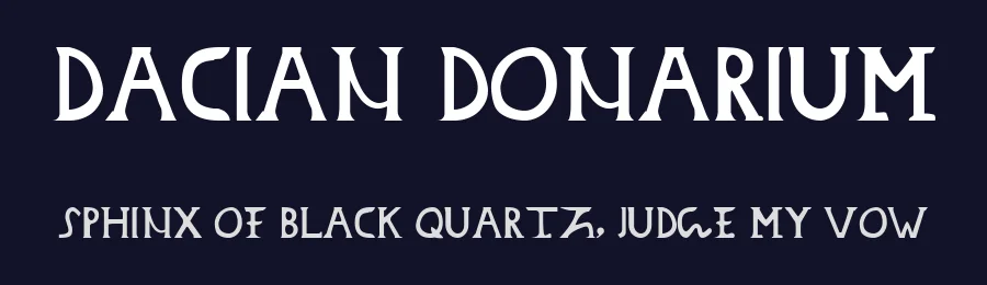 Dacian Donarium by Tudor Banciu — Decorative Font — thumbnail 2
