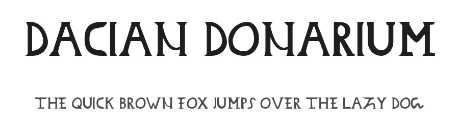 Dacian Donarium by Tudor Banciu — Decorative Font