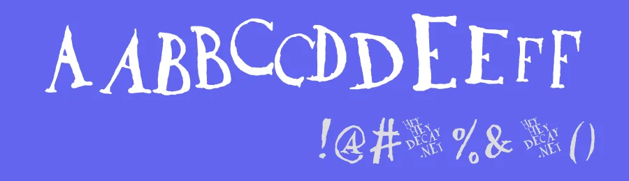DaDa Antiquerist by Heyheydecay — Decorative Font — thumbnail 3