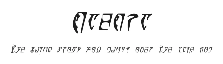 Daedra by Pixel Sagas — Dingbats Font