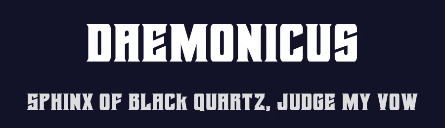 Daemonicus by Iconian Fonts — Decorative Font — thumbnail 2