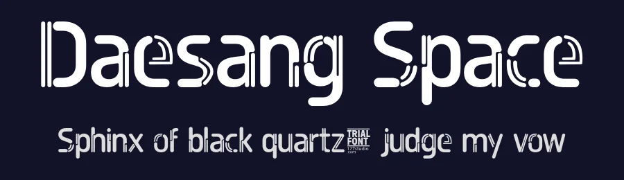 Daesang Space by 177Studio — Decorative Font — thumbnail 2