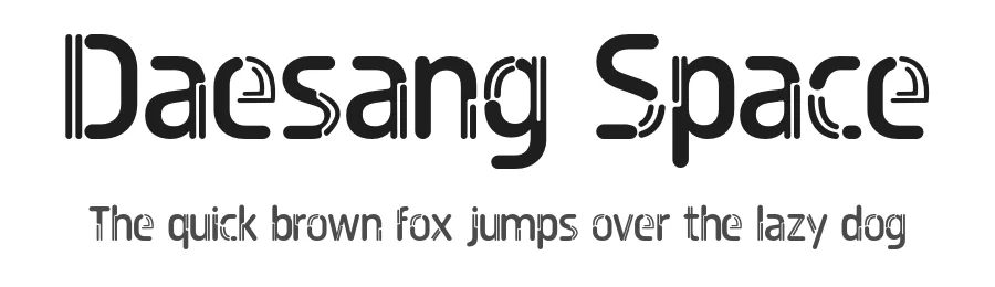 Daesang Space by 177Studio — Decorative Font