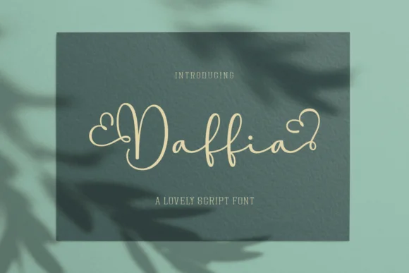 Daffia Font by Jasm (7NTypes) — Script Handwritten Font
