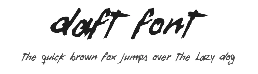 Daft Font