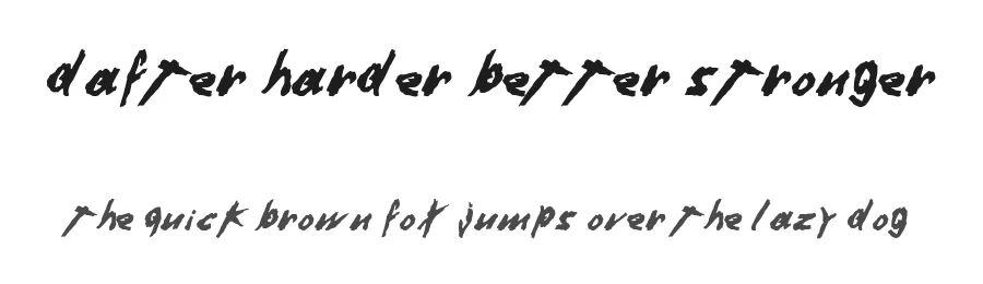 Dafter Harder Better Stronger