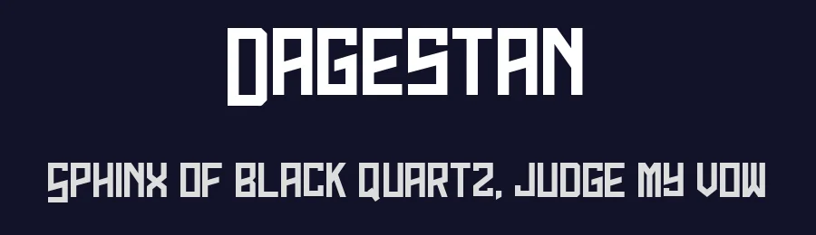 Dagestan by Sahirul Iman — Display Font — thumbnail 2