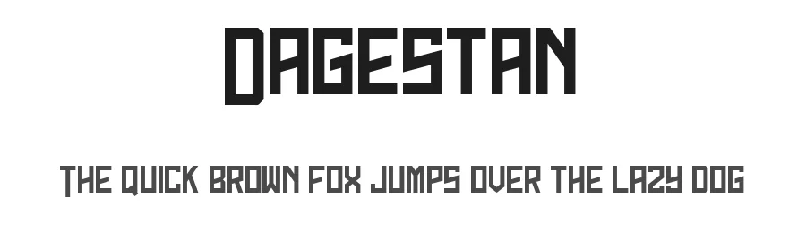 Dagestan by Sahirul Iman — Display Font