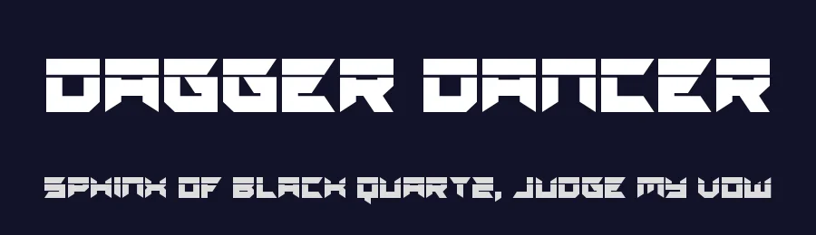 Dagger Dancer by Iconian Fonts — Display Font — thumbnail 2