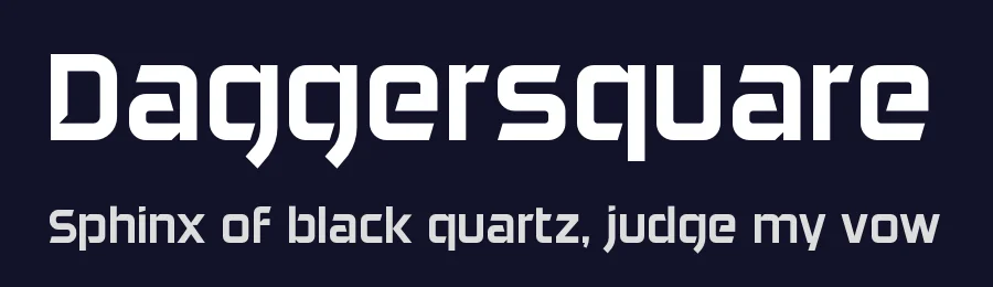 Daggersquare by Néstor Delgado — Display Font — thumbnail 2