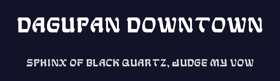 Dagupan Downtown by Ren Paga — Decorative Font — thumbnail 2