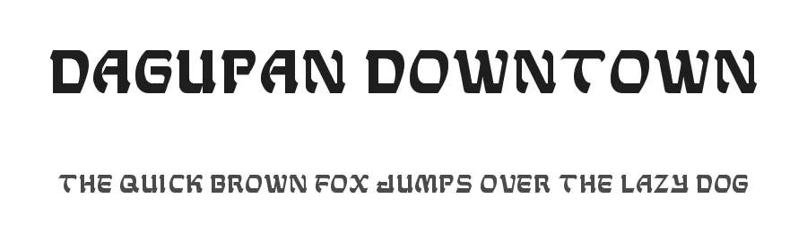 Dagupan Downtown by Ren Paga β Decorative Font