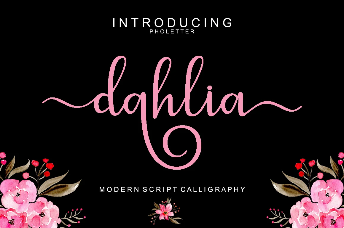 Dahlia Script Font by masinong — Script Handwritten Font