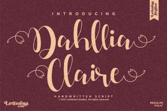 Dahllia Claire Font by Letterena Studios — Script Handwritten Font