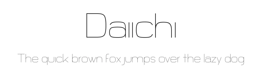 Daiichi by Michael Muranaka — Sans Serif Font