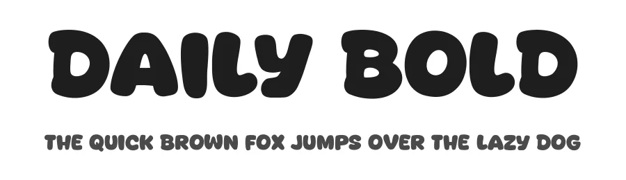 Daily Bold by Khurasan — Decorative Font