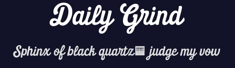Daily Grind by BLKBK Fonts — Script Handwritten Font — thumbnail 2
