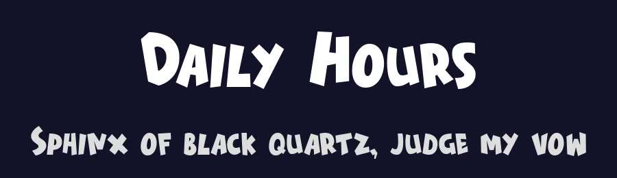 Daily Hours by Sancrea Studio — Decorative Font — thumbnail 2
