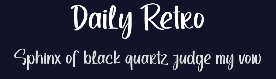 Daily Retro by creatype designer — Script Handwritten Font — thumbnail 2
