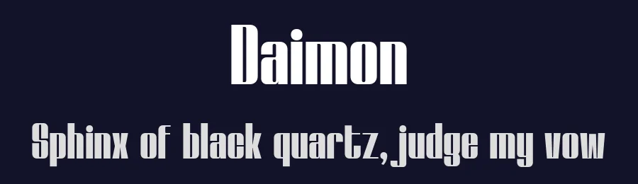 Daimon by TypeClassHeroes — Sans Serif Font — thumbnail 2