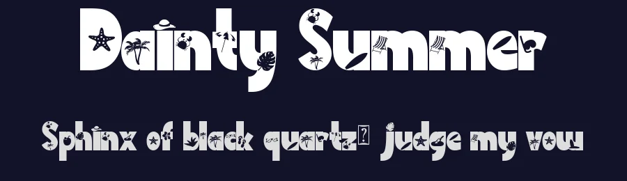 Dainty Summer by Yoga Letter — Decorative Font — thumbnail 2