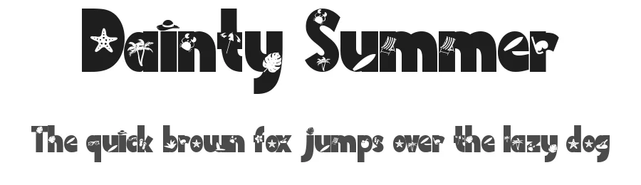 Dainty Summer by Yoga Letter — Decorative Font