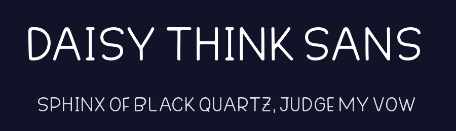 Daisy Think Sans by Four Lines — Script Handwritten Font — thumbnail 2