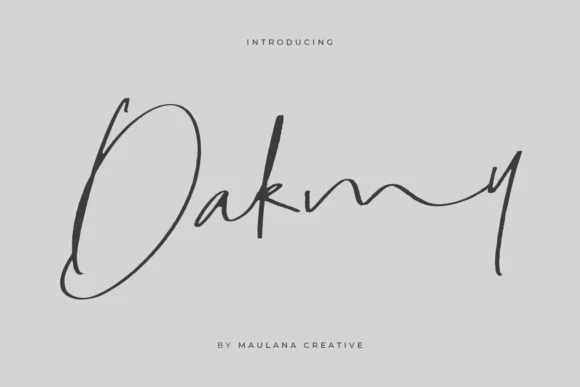Dakmy Font by Maulana Creative — Script Handwritten Font