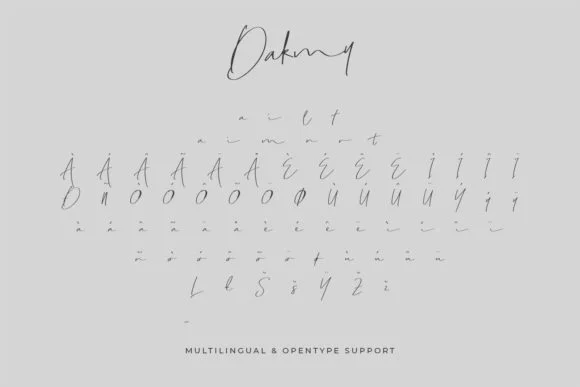 Dakmy Font by Maulana Creative — Script Handwritten Font — thumbnail 3