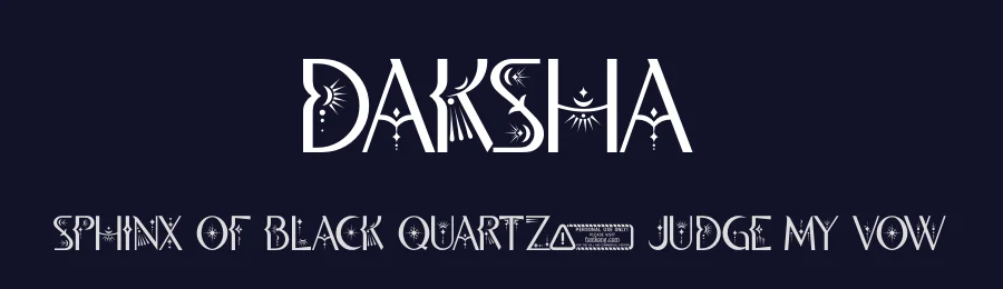 Daksha by Kong Font — Decorative Font — thumbnail 2