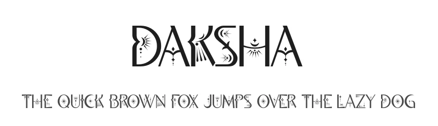 Daksha by Kong Font — Decorative Font