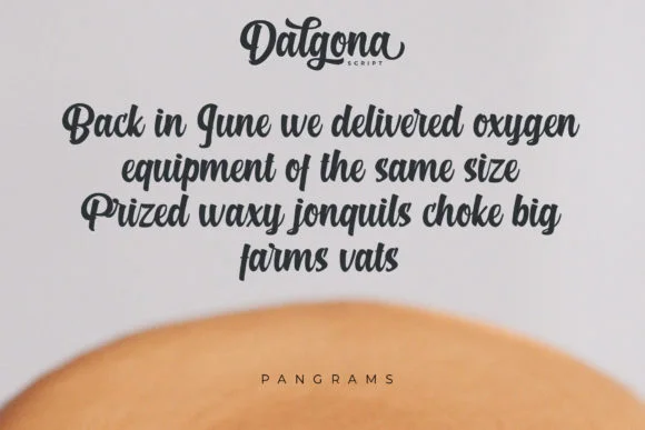 Dalgona Font by Debut Studio — Script Handwritten Font — thumbnail 3