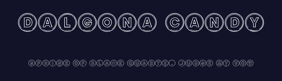 Dalgona Candy by Khurasan — Decorative Font — thumbnail 2