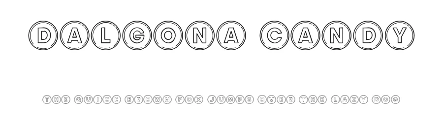 Dalgona Candy by KhurasanΒ β Decorative Font