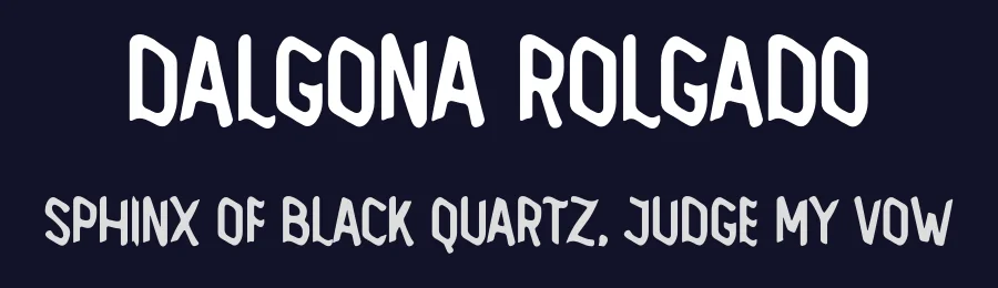 Dalgona Rolgado by Vultype — Decorative Font — thumbnail 2