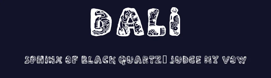 Dali by Cloutierfontes — Decorative Font — thumbnail 2