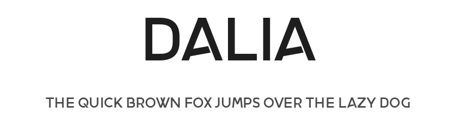 Dalia by Vladimir Nikolic — Sans Serif Font