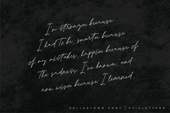 Dallastown Font by etigletters — Script Handwritten Font — thumbnail 2